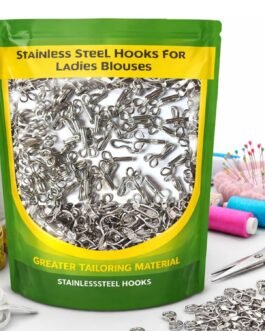 Stainless Steel Hooks (Huks) for Ladies Blouses, Girls Suits, Dresses, Chudidars, Kids’ Frocks & Gowns – Pack of 100