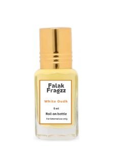White Oudh Attar Roll On Perfume Oil 5ml for Men & Women | 100% Pure Natural Organic Ittar | Long Lasting Non Alcoholic Fragrance | Arabic Oud Perfume for Daily Use, Eid & Special Occasions Giftin